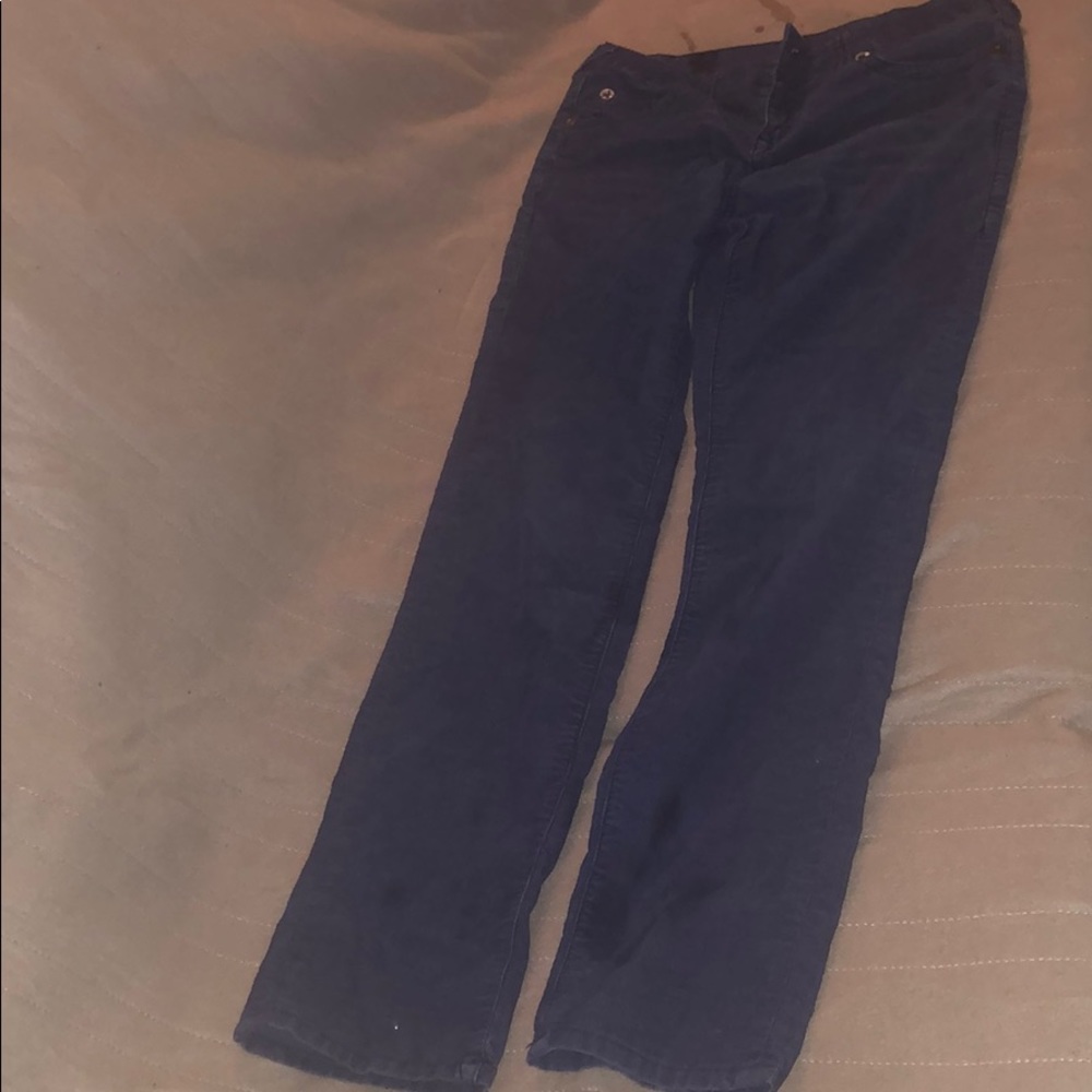 Light blue cords